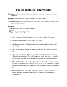 The Bi-metallic Thermostat