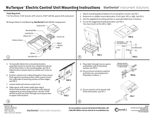 NuTorque Electronic Mounting Instructions