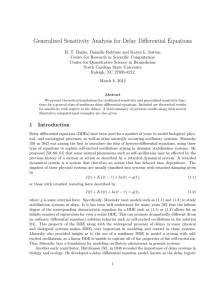 Generalized Sensitivity Analysis for Delay Differential Equations