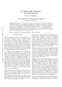 On differentially dissipative dynamical systems