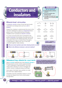 Conductors and insulators Conductors and insulators