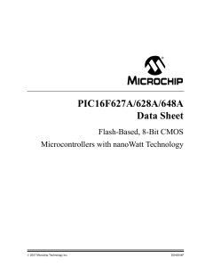 PIC16F627A/628A/648A Data Sheet