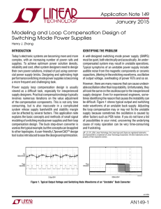 Modeling and Loop Compensation Design of Switching Mode