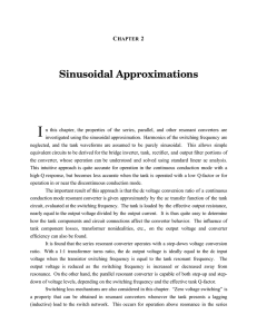 Chapter 2: Sinusoidal Approximations