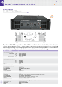 Dual Channel Power Amplifier - AV-iQ