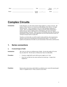 Lab 6: Complex Electrical Circuits