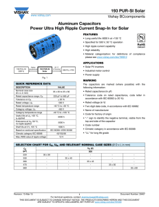 193 PUR-SI Solar Aluminum Capacitors Power Ultra High Ripple