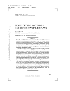 LIQUID CRYSTAL MATERIALS AND LIQUID CRYSTAL DISPLAYS