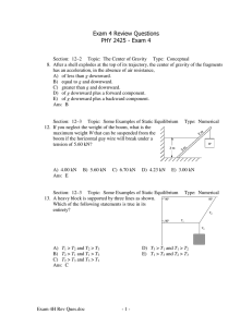 Exam 4 Review Questions PHY 2425