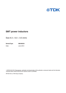 SMT power inductors - B82462G4