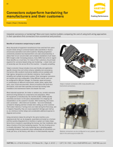 Connectors outperform hardwiring - HARTING