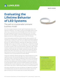 Evaluating the Lifetime Behavior of LED Systems