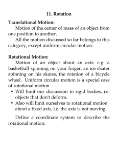 11. Rotation Translational Motion