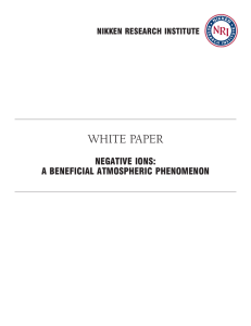 WHITE PAPER — Negative ions