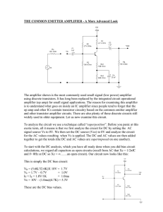 Common Emitter Amp