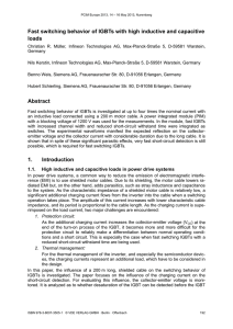 Fast switching behavior of IGBTs with high inductive and capacitive