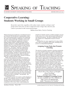 Cooperative Learning - Stanford University