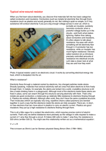 Typical wire-wound resistor