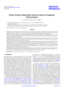 Pulsar timing irregularities and the imprint of magnetic field evolution