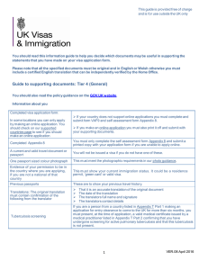 Tier 4 General document guidance