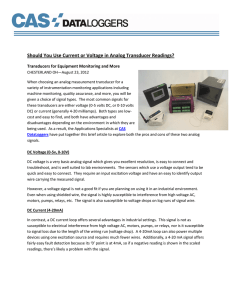 Should You Use Current or Voltage in Analog Transducer Readings?