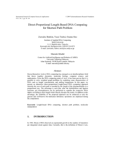 Direct-Proportional Length-Based DNA Computing for
