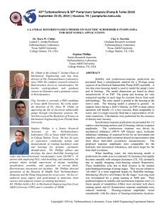 A Lateral Rotordynamics Primer on Electric Submersible