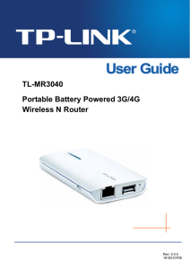 TL-MR3040 Portable Battery Powered 3G/4G Wireless N Router