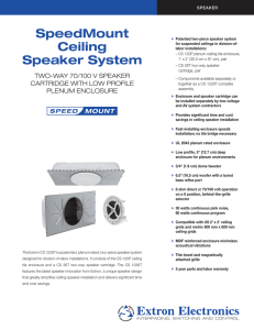 SpeedMount Ceiling Speaker System