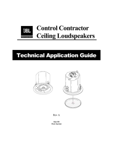 Control Contractor Ceiling Loudspeakers