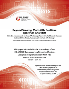 Beyond Sensing: Multi-GHz Realtime Spectrum Analytics