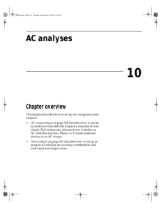 AC analyses
