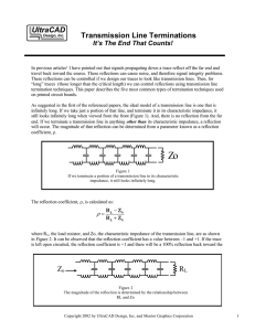 Transmission Line Terminations