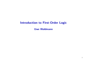Introduction to First