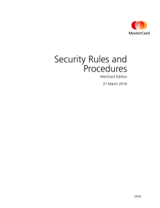 Security Rules and Procedures—Merchant Edition