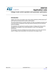 Voltage mode control operation and parameter optimization