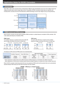 Application Notes for DC/DC Converters