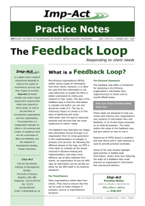 The Feedback Loop: Responding to client needs
