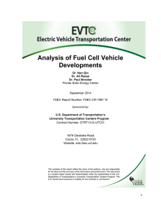 Analysis of Fuel Cell Vehicle Developments