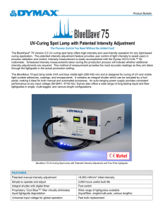DYMAX BlueWave 75 UV Curing Spot Lamp with Intensity