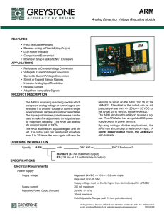 Analog Current or Voltage Rescaling Module