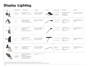 Display Lighting - The Exhibitors` Handbook