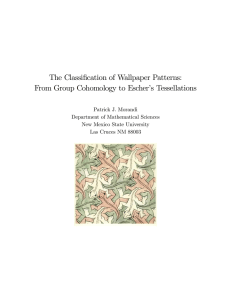 The Classification of Wallpaper Patterns: From Group Cohomology