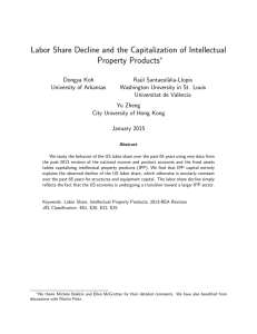 Labor Share Decline and the Capitalization of Intellectual Property