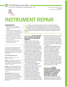 instrument repair - Purdue Distance Learning