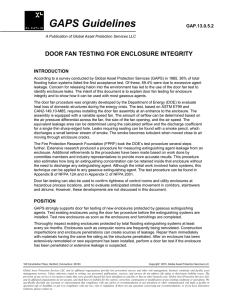 Door Fan Testing For Enclosure Integrity