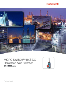 MICRO SWITCH™ BX/BX2 Series HAzardous Area Switches