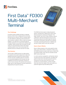 First Data™ FD300 Multi