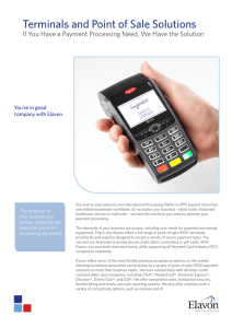 Terminals and Point of Sale Solutions