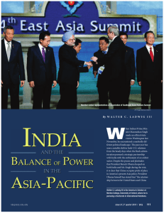 India and the Balance of Power in the Asia-Pacific